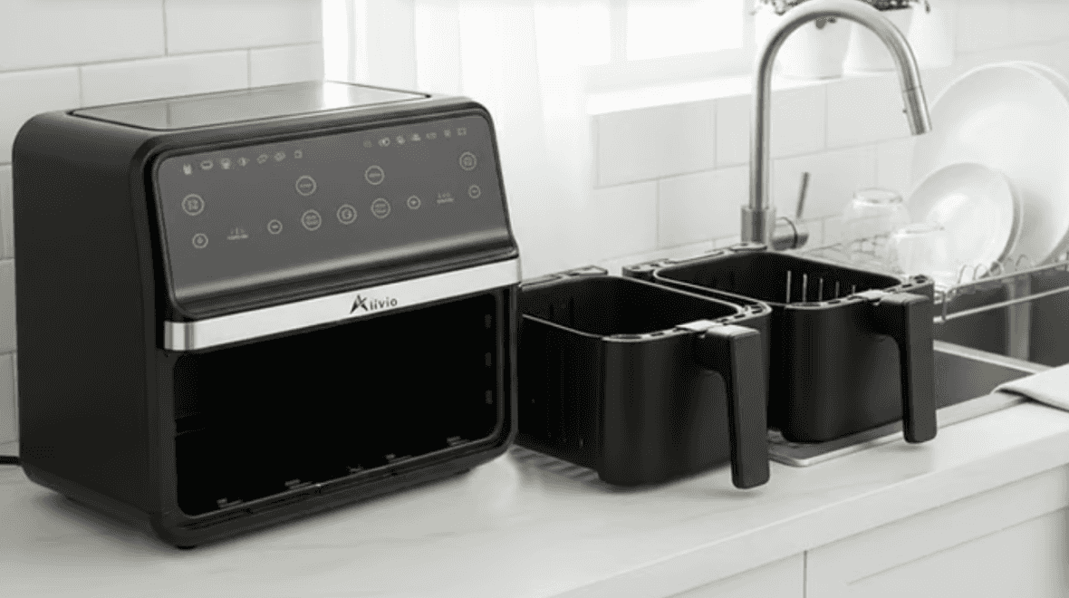 Save 65% on this Dual Basket Air Fryer with Touchscreen