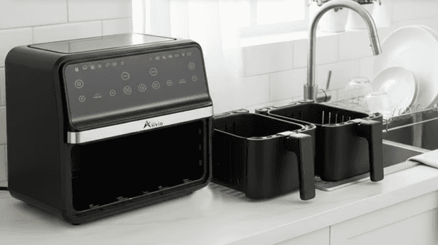 Save 65% on this Dual Basket Air Fryer with Touchscreen