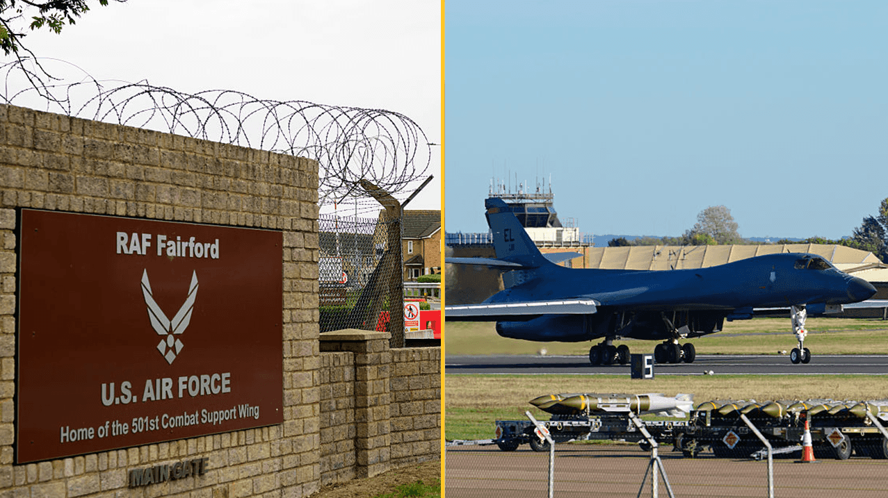US removes all bombers from RAF Fairford following the incident