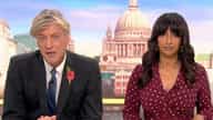 Richard Madeley and Ranvir Singh on the Good Morning Britain set paying tribute to cameraman Donovan Parsons