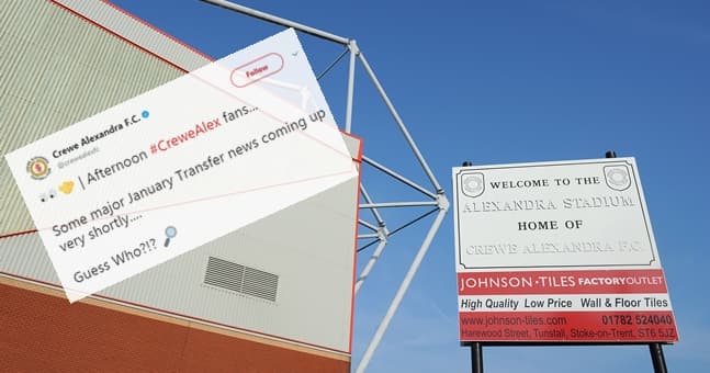 Supporters are furious with Crewe’s transfer tease and the announcement that followed Supporters are furious with Crewe’s transfer tease and the announcement that followed