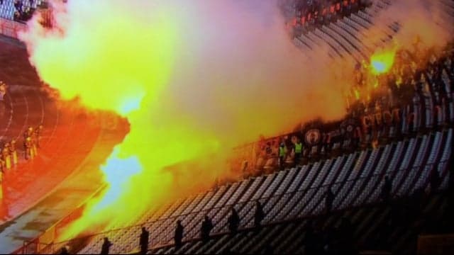 CSKA Moscow ultras ‘set fire to stands’ during Europa League clash with Red Star Belgrade CSKA Moscow ultras ‘set fire to stands’ during Europa League clash with Red Star Belgrade