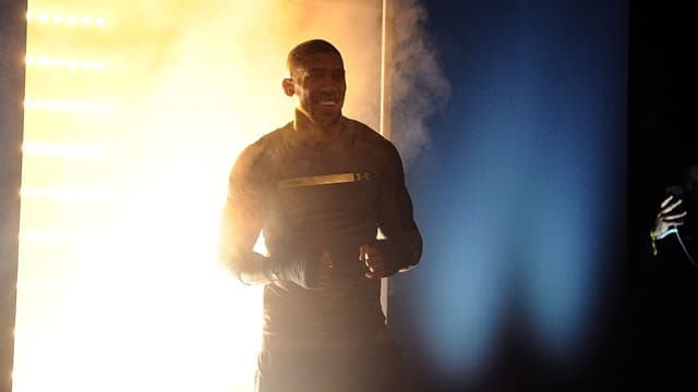 Anthony Joshua at his lightest in years as he weighs in for unification showdown