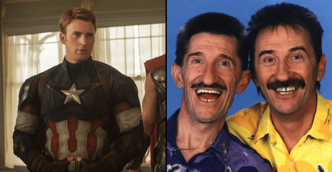 Chris Evans now has a moustache and looks exactly like Barry Chuckle Chris Evans now has a moustache and looks exactly like Barry Chuckle