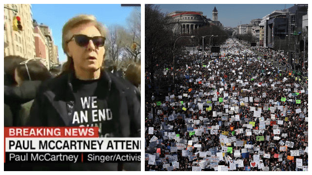 Paul McCartney makes heartfelt plea to end gun violence at #MarchForOurLives rally Paul McCartney makes heartfelt plea to end gun violence at #MarchForOurLives rally