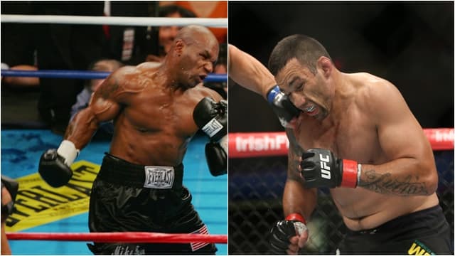 Mike Tyson punched former UFC heavyweight champ and almost broke his nose Mike Tyson punched former UFC heavyweight champ and almost broke his nose