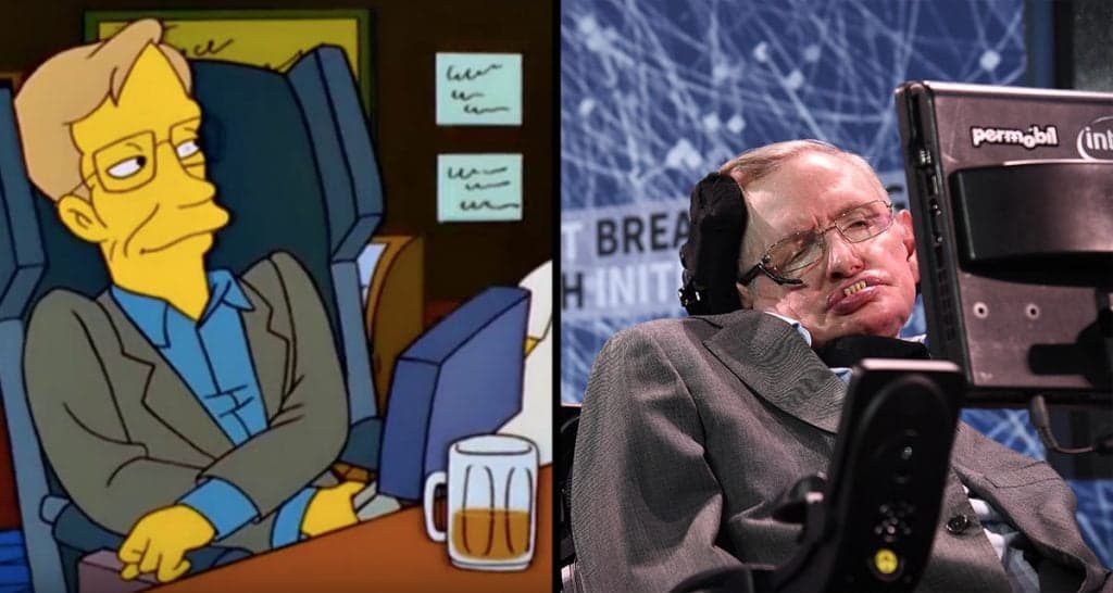 Stephen Hawking’s Simpsons appearances showed just how brilliant he was