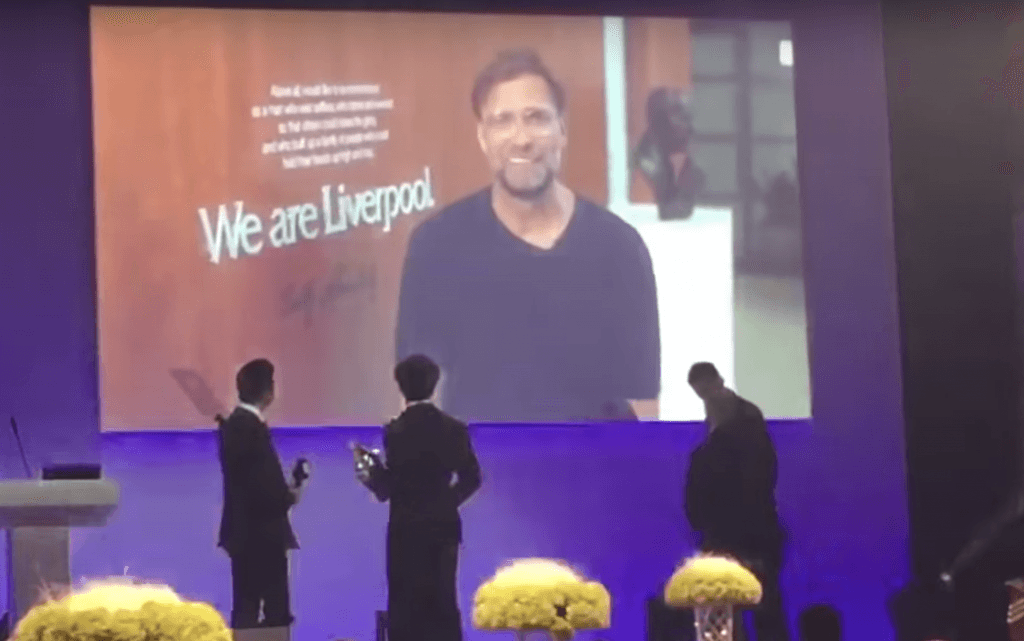 WATCH: Liverpool fans loved Jürgen Klopp’s message to Mo Salah at the PFA Awards