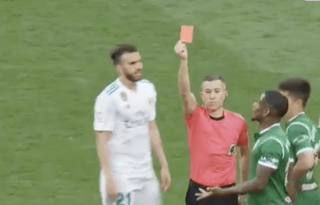 WATCH: The strangest red card of the weekend came after full-time at the Bernabeu