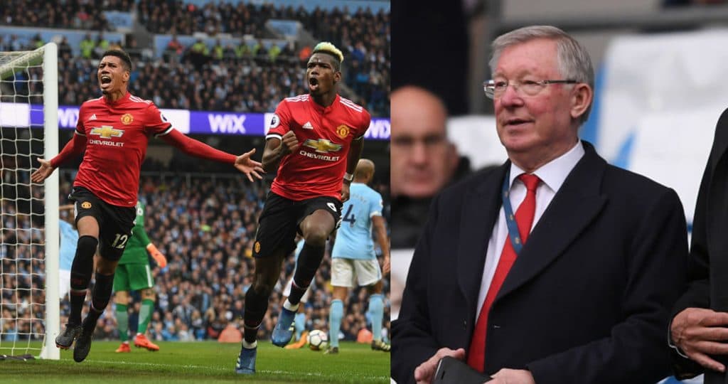 Man United fans enjoyed what Sir Alex Ferguson appeared to have done to his seat at The Etihad
