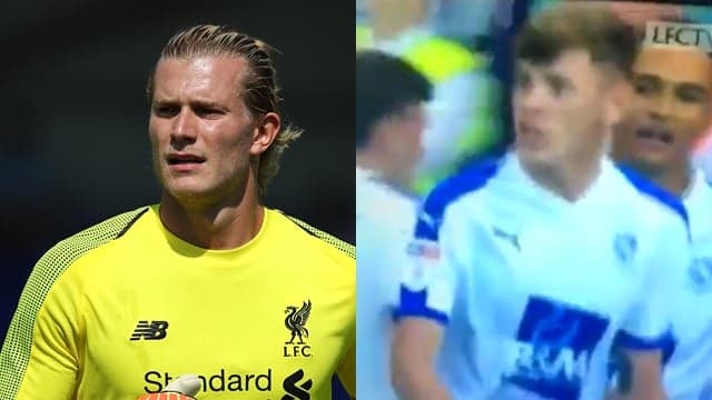 Tranmere player appeared to insult Loris Karius after howler in pre-season game Tranmere player appeared to insult Loris Karius after howler in pre-season game