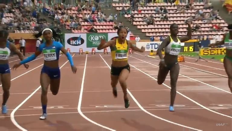 Huge upset as 16-year-old wins 100m gold at World Championships