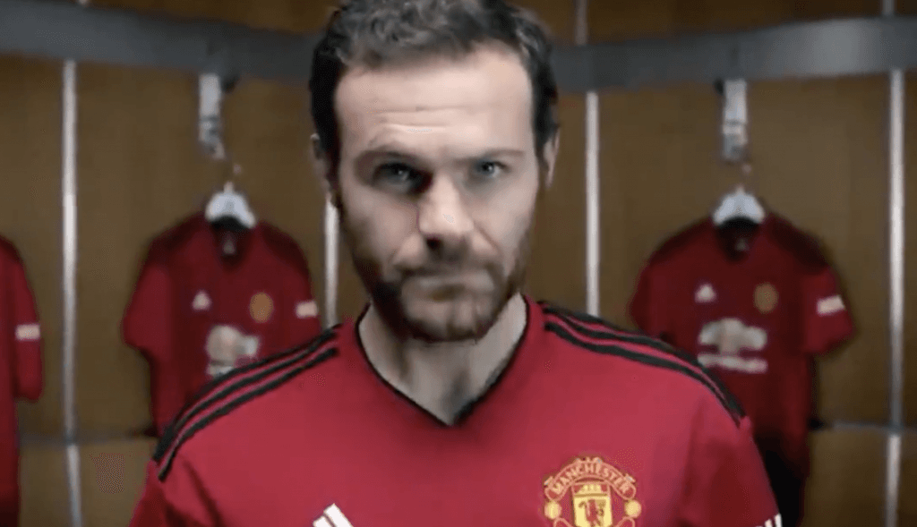 Video showing Juan Mata modelling Man United’s new home shirt is leaked