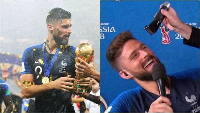 Olivier Giroud stays true to hair promise after winning the World Cup Olivier Giroud stays true to hair promise after winning the World Cup