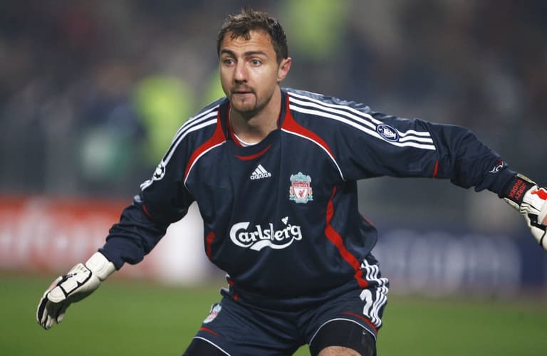 Jerzy Dudek halts Liverpool Legends match to play with a disabled fan Jerzy Dudek halts Liverpool Legends match to play with a disabled fan