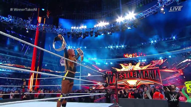 Becky Lynch makes history by beating Ronda Rousey at Wrestlemania Becky Lynch makes history by beating Ronda Rousey at Wrestlemania