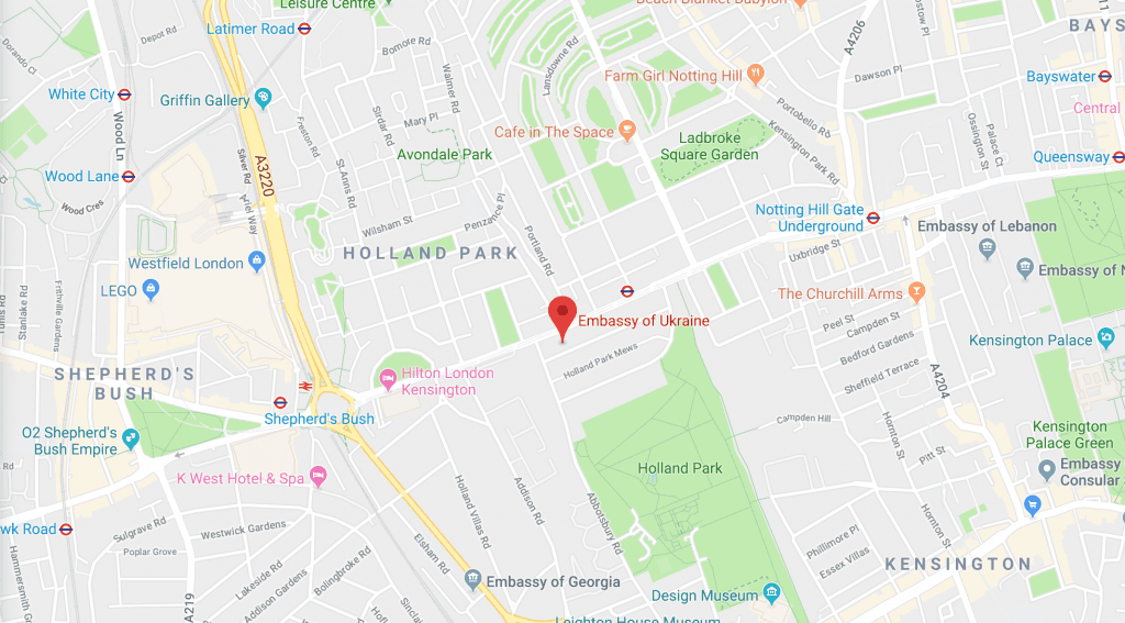 Police open fire outside Ukrainian embassy to the UK after ambassador’s vehicle was “deliberately rammed”