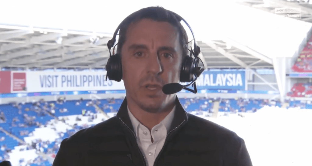 Furious Gary Neville blasts ‘Japanese knotweed’ Man Utd players after Everton loss