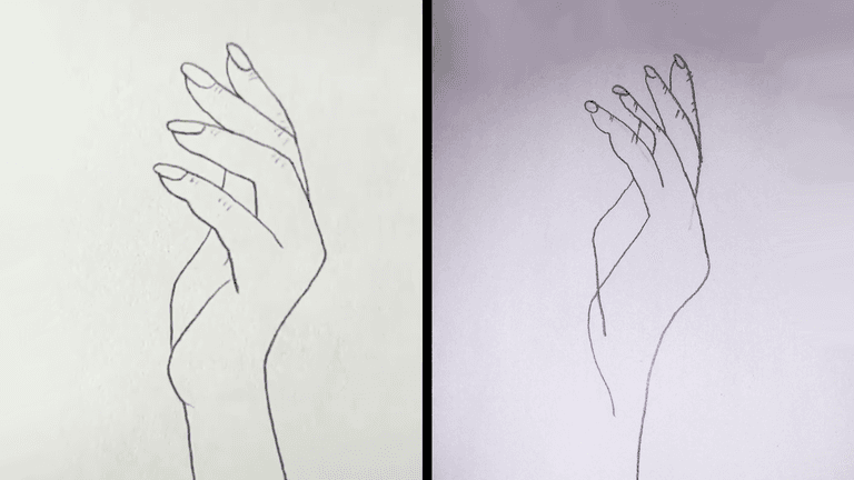 I spent an entire day trying to do that viral hand drawing and now the light in my life has gone out