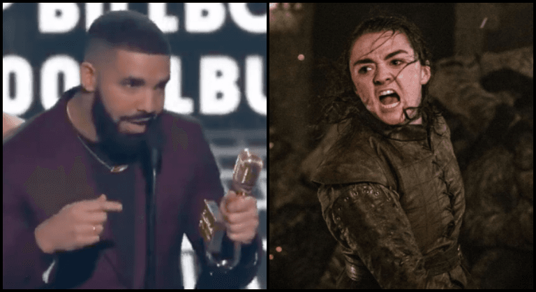 Drake practically seals the fate of Arya Stark with shoutout at Billboard awards Drake practically seals the fate of Arya Stark with shoutout at Billboard awards
