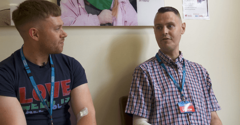 Man who has received over 100 pints of blood thanks NHS for saving his life