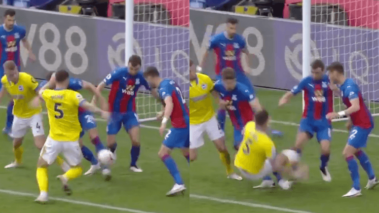 Lewis Dunk shown red card for horror tackle on Gary Cahill Lewis Dunk shown red card for horror tackle on Gary Cahill