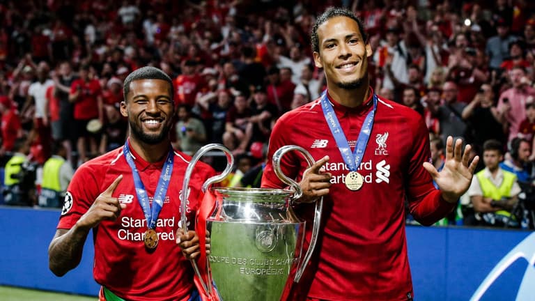 Gini Wijnaldum pays classy tribute to injured Virgil Van Dijk with goal celebration Gini Wijnaldum pays classy tribute to injured Virgil Van Dijk with goal celebration