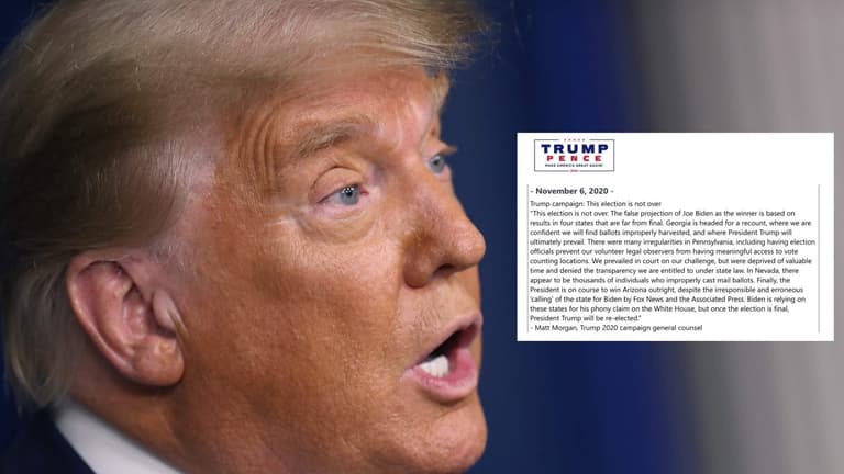 Trump campaign release statement after Biden takes crucial lead in Pennsylvania Trump campaign release statement after Biden takes crucial lead in Pennsylvania