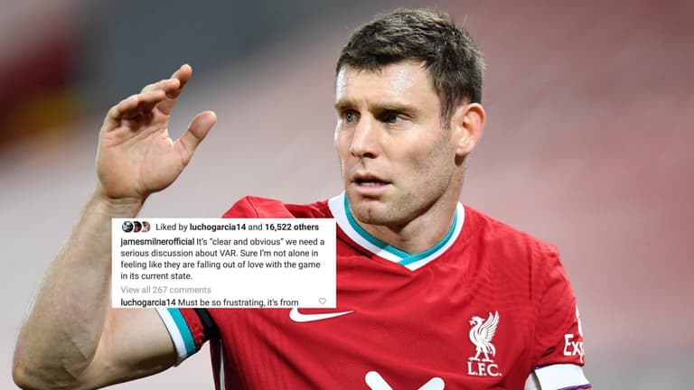 James Milner says he is “falling out of love” with football because of VAR James Milner says he is “falling out of love” with football because of VAR