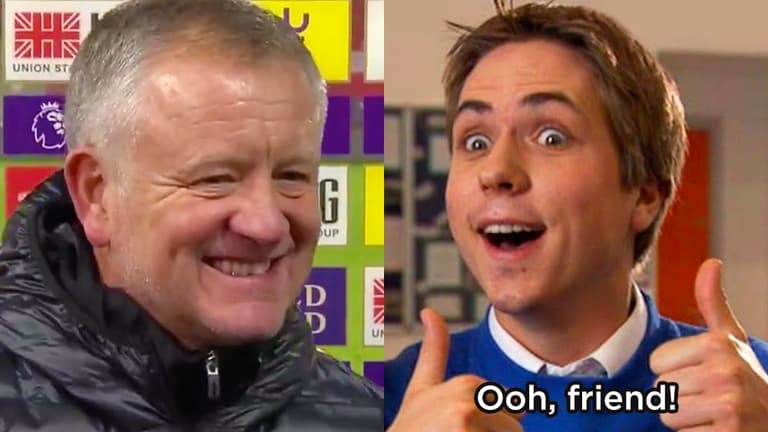 Chris Wilder’s priceless reaction to being reunited with ‘Sheffield’ journalist Chris Wilder’s priceless reaction to being reunited with ‘Sheffield’ journalist
