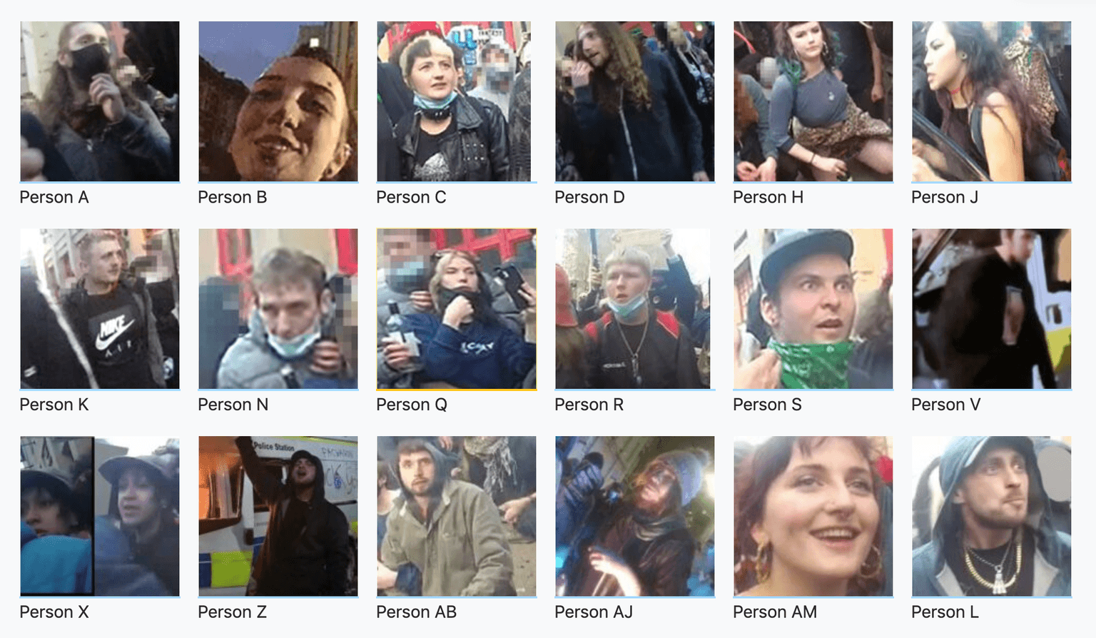 Police release images of suspects after 40 officers injured in Bristol riot