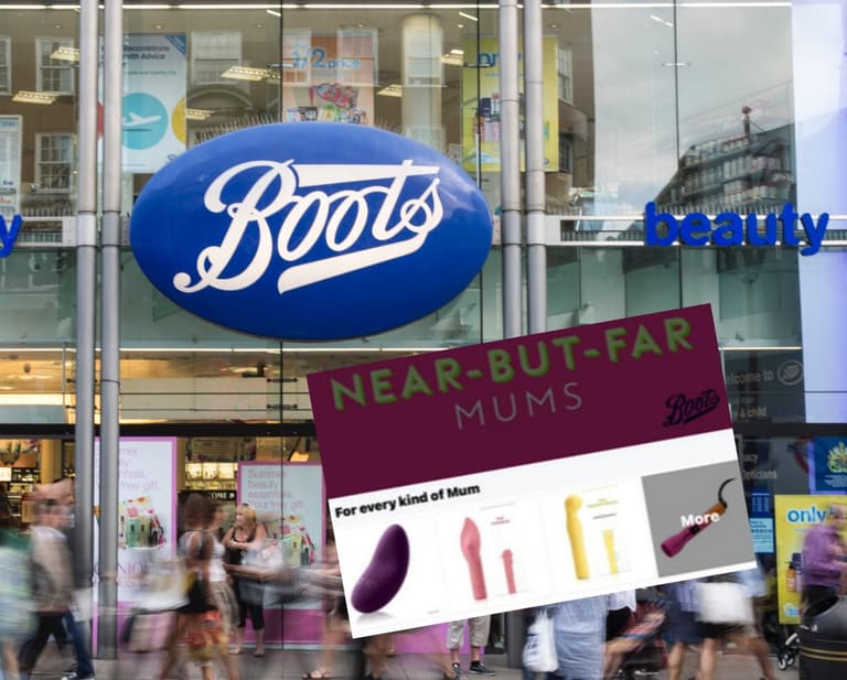 Boots apologises for advert on treating mothers to sex toys on Mother’s Day Boots apologises for advert on treating mothers to sex toys on Mother’s Day