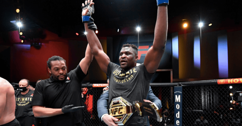Anthony Joshua could face UFC heavyweight champion Francis Ngannou, says Eddie Hearn