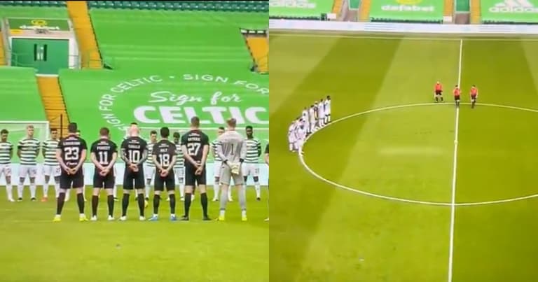 Fireworks set off during two minutes’ silence at Celtic game Fireworks set off during two minutes’ silence at Celtic game