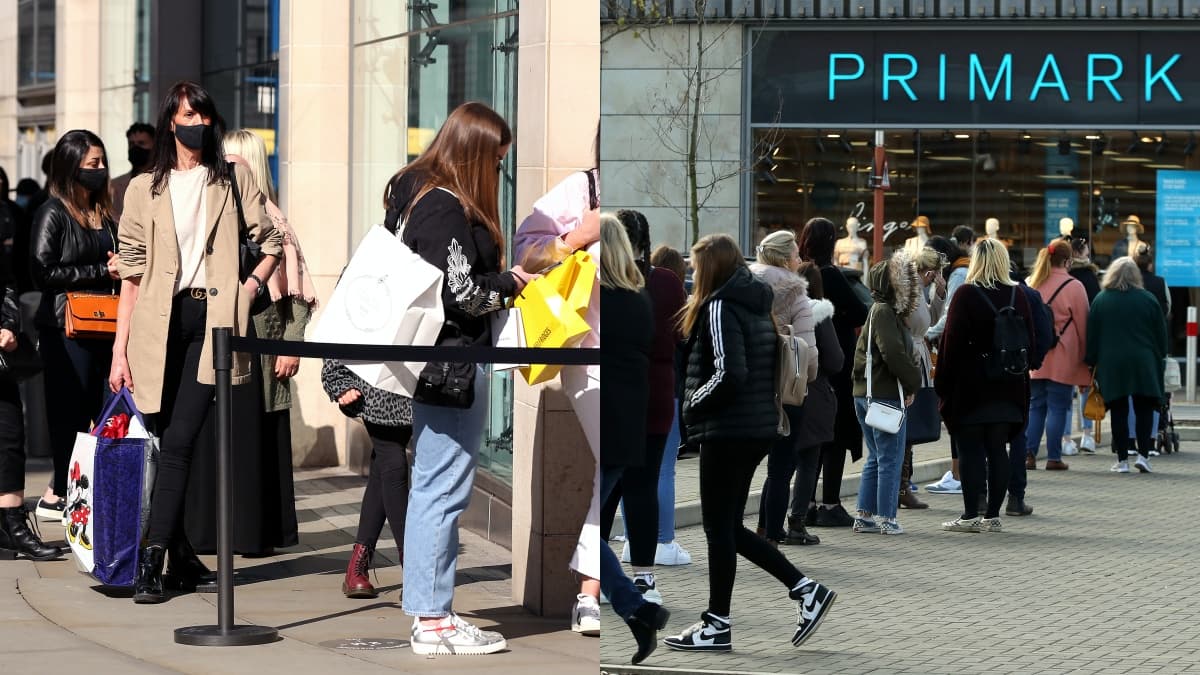 Police called to shopping centre as retail reopens in England