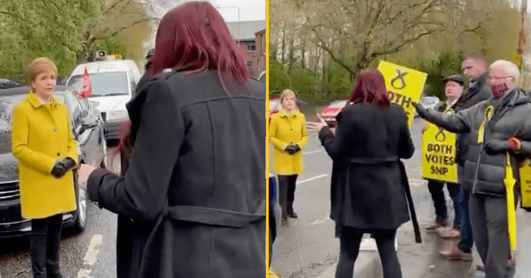 Nicola Sturgeon calls ex-Britain First deputy leader ‘racist and fascist’ in confrontation Nicola Sturgeon calls ex-Britain First deputy leader ‘racist and fascist’ in confrontation