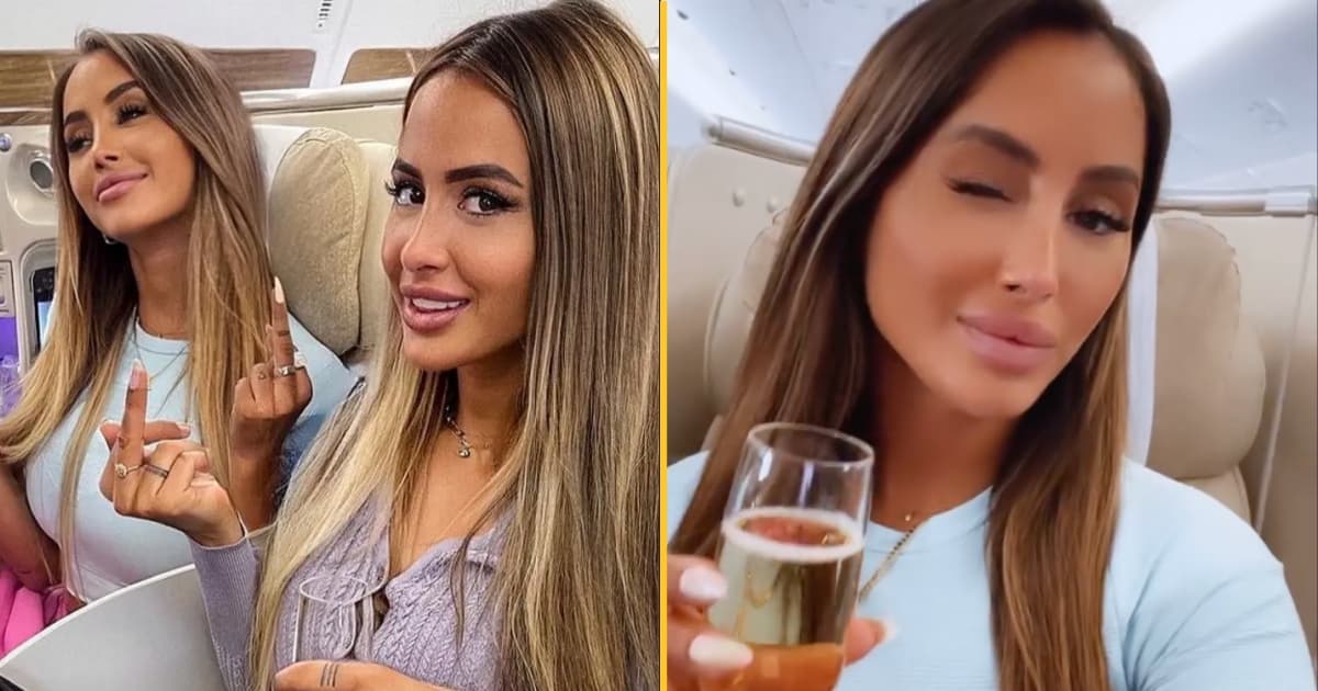 Model responds to backlash after being exposed for fake business class photo