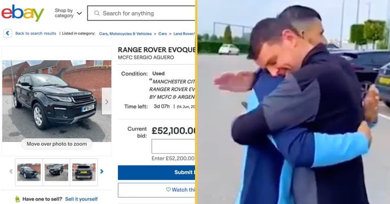 Range Rover gifted by Aguero to City staff member has been listed on eBay Range Rover gifted by Aguero to City staff member has been listed on eBay