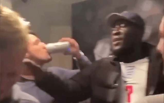 Stormzy keeps promise and parties with England fans after Germany win Stormzy keeps promise and parties with England fans after Germany win