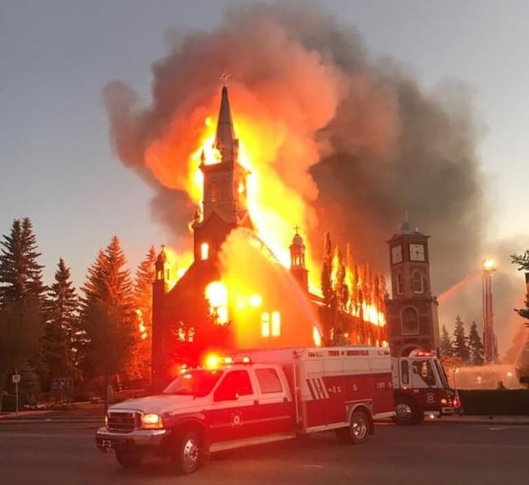 More Churches aflame across Canada as outrage against Catholic Church grows More Churches aflame across Canada as outrage against Catholic Church grows