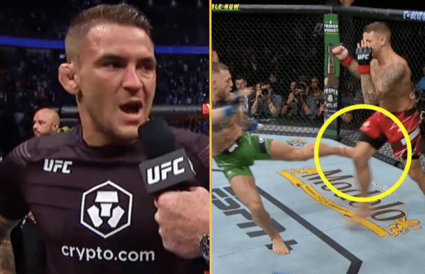 Dustin Poirier reveals the moment Conor McGregor first damaged his ankle Dustin Poirier reveals the moment Conor McGregor first damaged his ankle