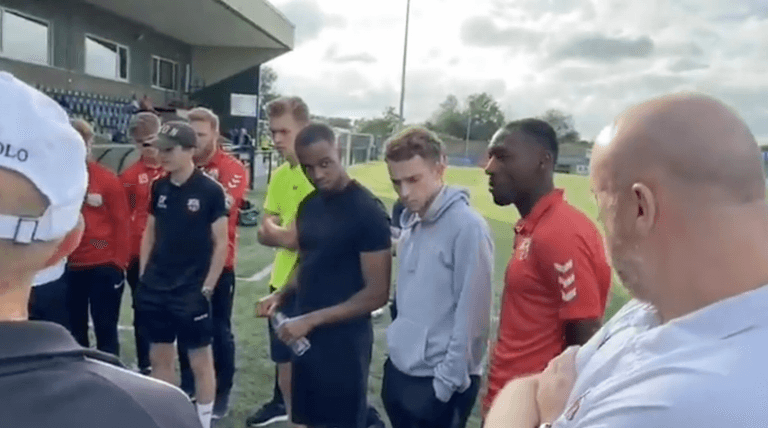 Emotional moment footballer comes out to his teammates Emotional moment footballer comes out to his teammates