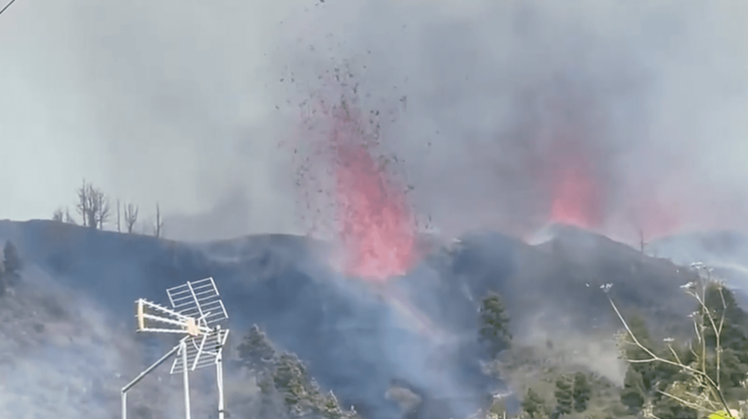 Thousands evacuated as Canary Islands volcano erupts