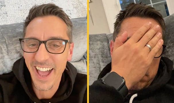 Gary Neville left embarrassed after premature Ronaldo tweet Gary Neville left embarrassed after premature Ronaldo tweet