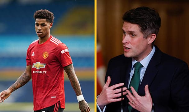 Marcus Rashford responds to claim Gavin Williamson confused him with Maro Itoje Marcus Rashford responds to claim Gavin Williamson confused him with Maro Itoje