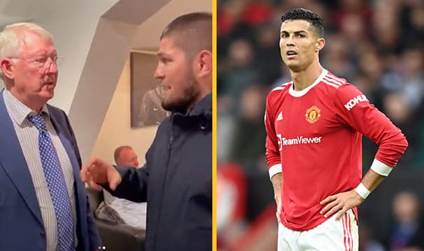 Sir Alex captured telling Khabib that Ronaldo should’ve started vs Everton Sir Alex captured telling Khabib that Ronaldo should’ve started vs Everton