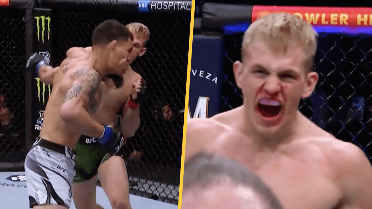 Irish fighter Ian Garry scores sensational knock-out win at UFC 268