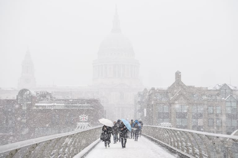 Nearly all of UK under weather warning as wind and snow due to hit tomorrow Nearly all of UK under weather warning as wind and snow due to hit tomorrow