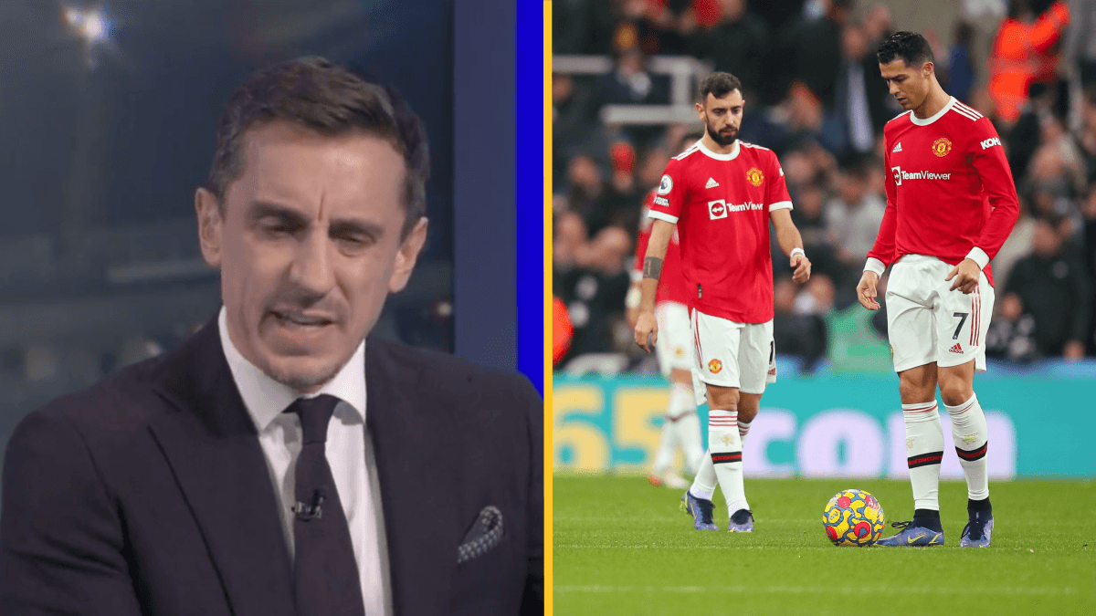 Gary Neville calls out Cristiano Ronaldo and Bruno Fernandes’ ‘whinging’ after Newcastle draw