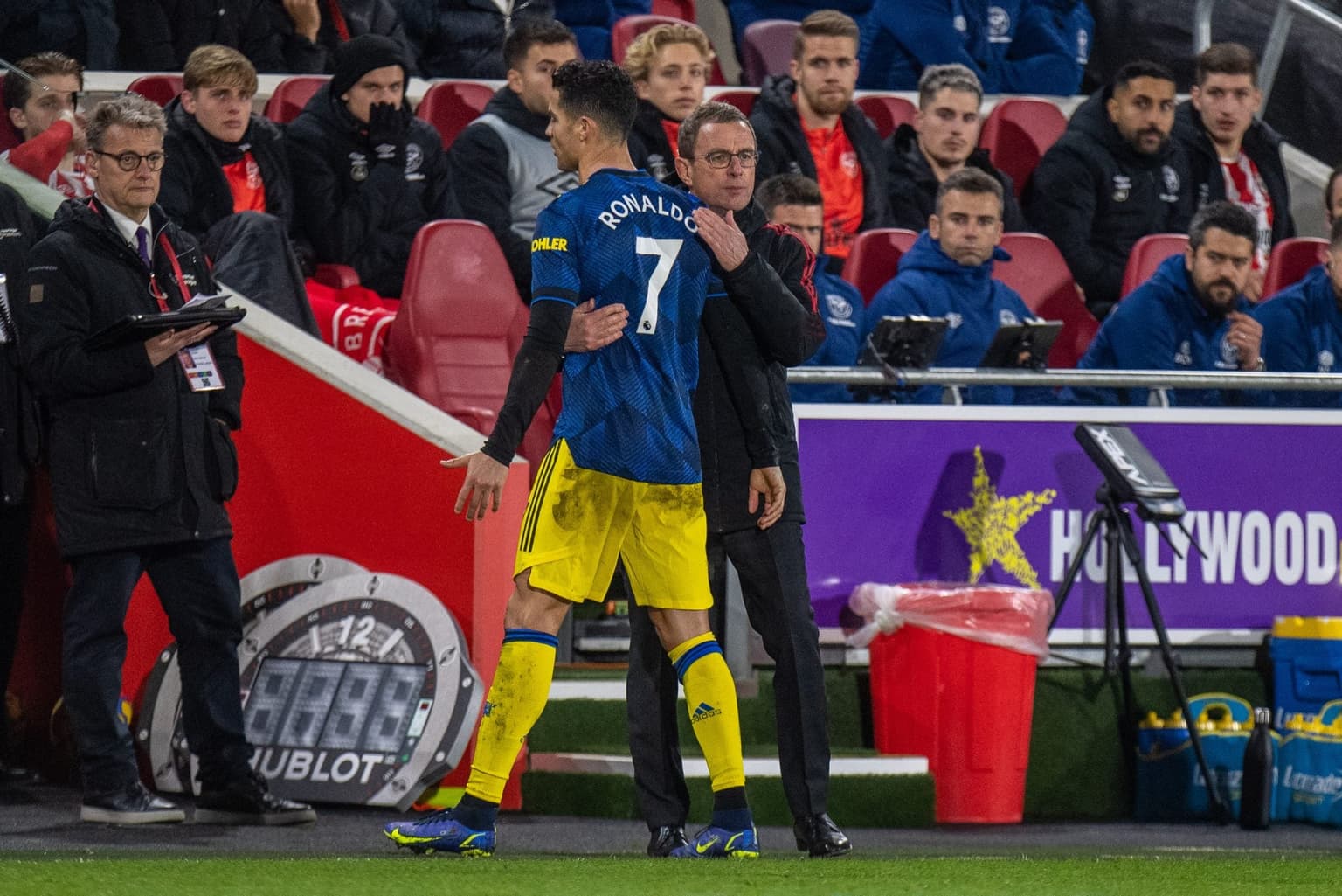 Ralf Rangnick backs decision to sub Ronaldo during Brentford game